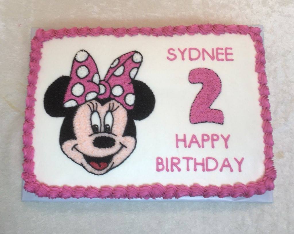 minnie birthday cake